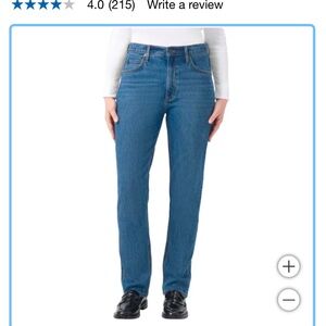 Kirkland Signature Ladies' Straight Leg Jean Rigid Denim Classic 5-Pocket Style